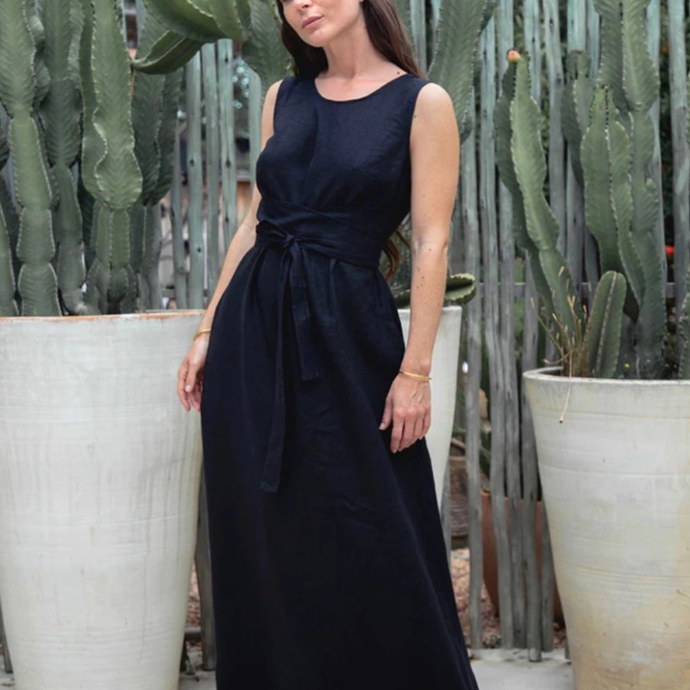 Long LINEN Maxi Dress